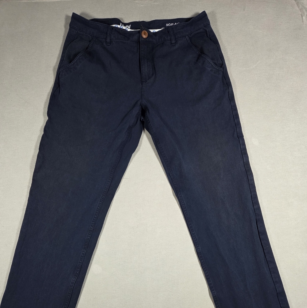Mugsy Men's 4-way Stretch Navy Morgans Jeans Size 34x34
